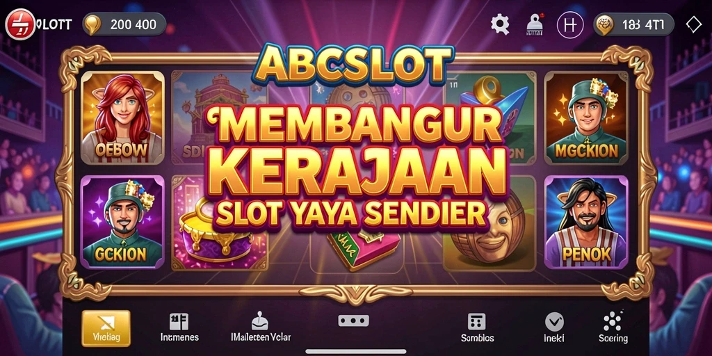 Tampilan utama gameplay ABCSLOT dengan berbagai mesin slot menarik.