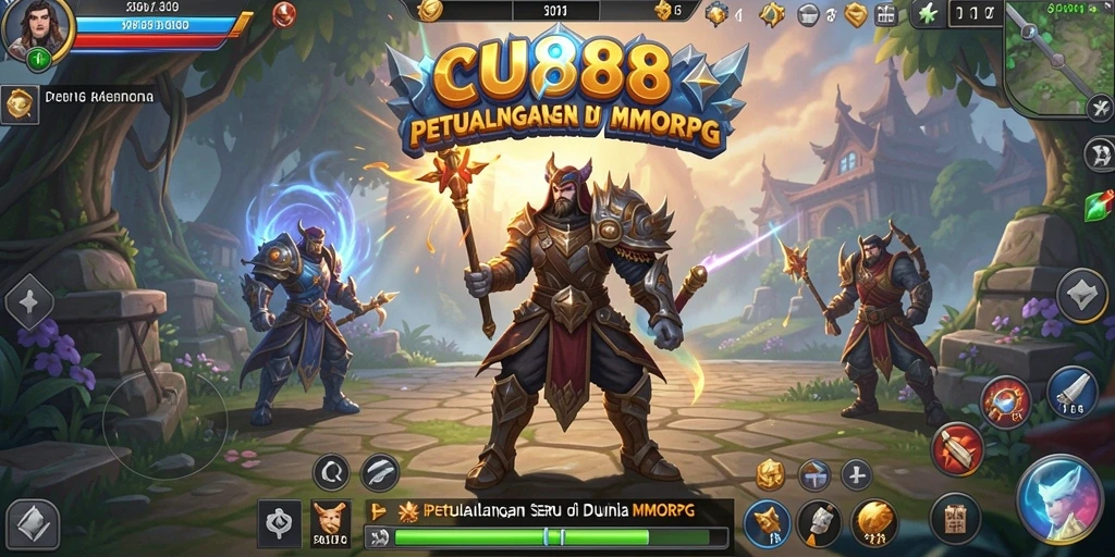 Screenshot CU888 menampilkan aksi seru dalam gameplay MMORPG.