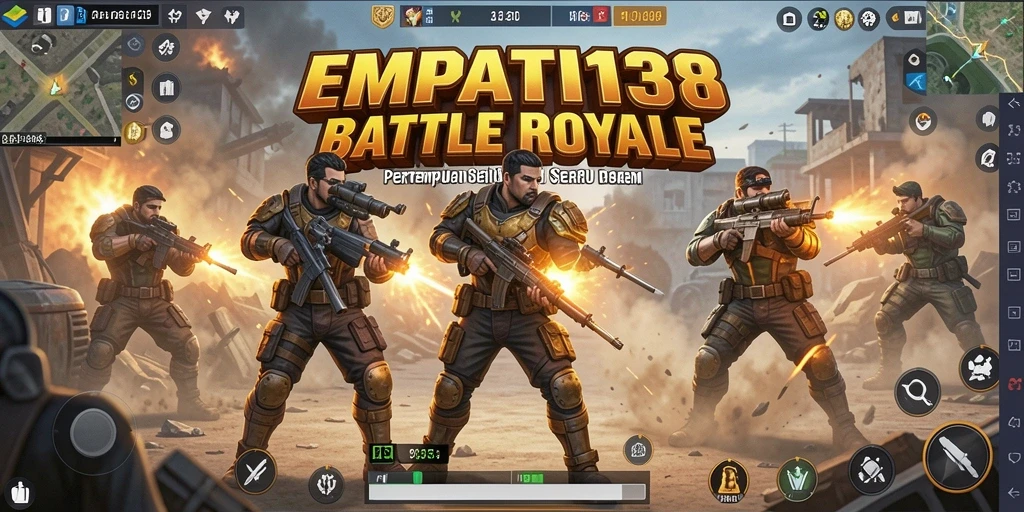 Tampilan menarik dari gameplay seru di EMPATI138 Battle Royale.