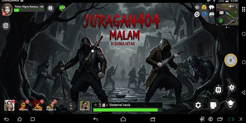 Screenshot gameplay menakutkan dari JURAGAN404
