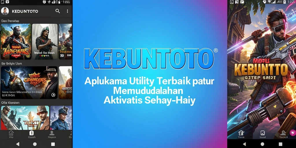 Tampilan antarmuka pengguna KEBUNTOTO yang menarik dan informatif.