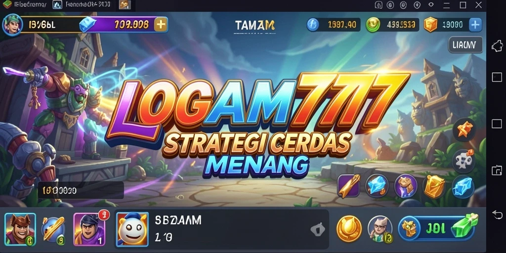 Screenshot dari gameplay LOGAM777 menampilkan aksi strategis yang intens.