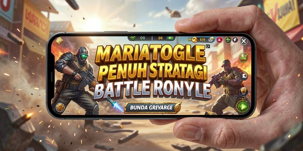 Tangkapan layar gameplay intens di MARIATOGEL Battle Royale.