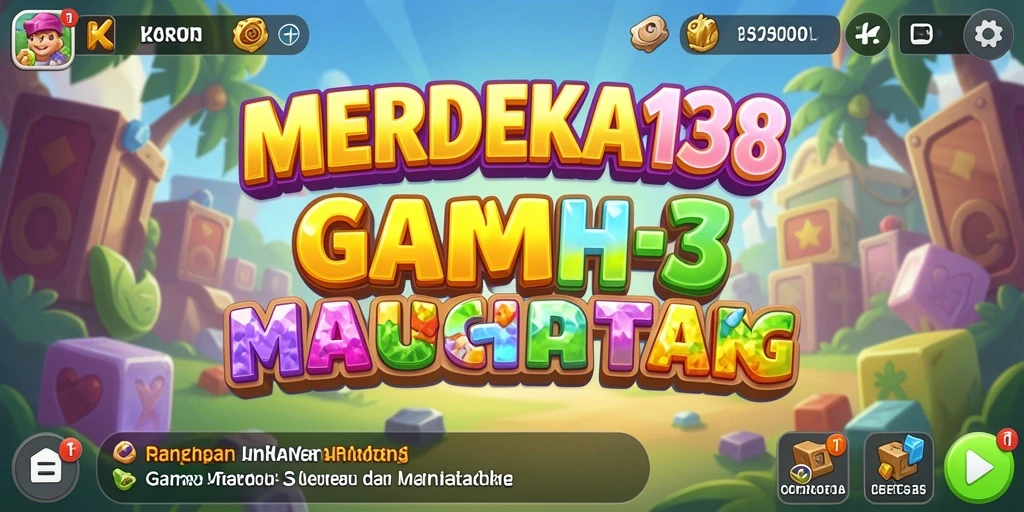 Gameplay seru MERDEKA138 dengan kombinasi warna-warni yang menarik.