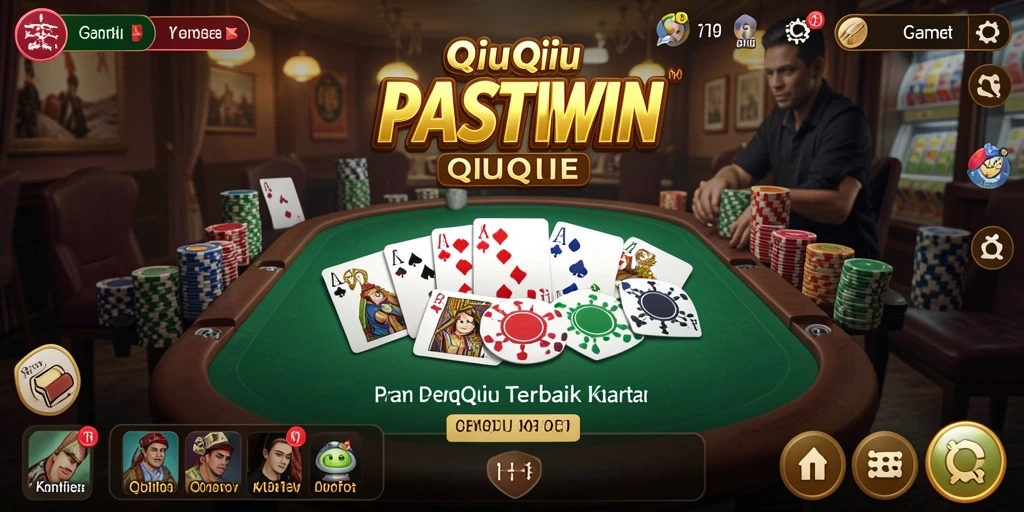 Screenshot gameplay PASTIWIN menampilkan serunya permainan QiuQiu.