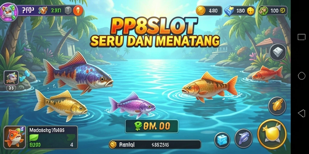 Screenshot gameplay PP8SLOT yang menunjukan aksi memancing yang menarik.