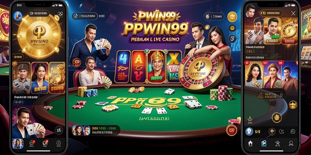 Screenshot gameplay PPWIN99 dengan dealer langsung yang interaktif.