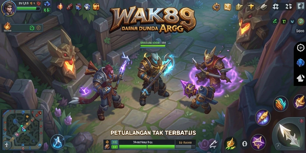 Tampilan gameplay ARPG WAK89 yang mendebarkan dan epik.