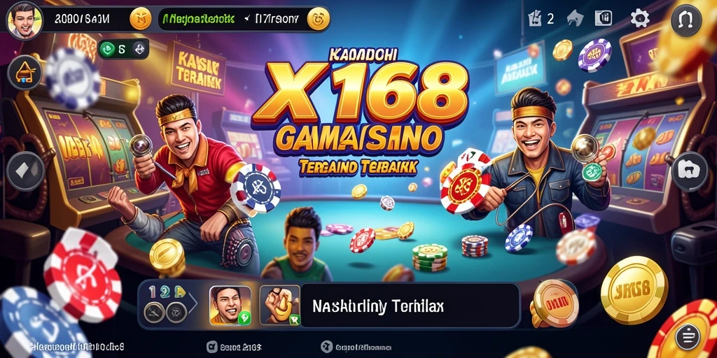 Gameplay kasino seru di X168 dengan grafis menawan.